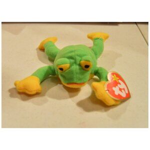 TY Teenie Beanie Baby Smoochy The Frog 6" NWT 1997